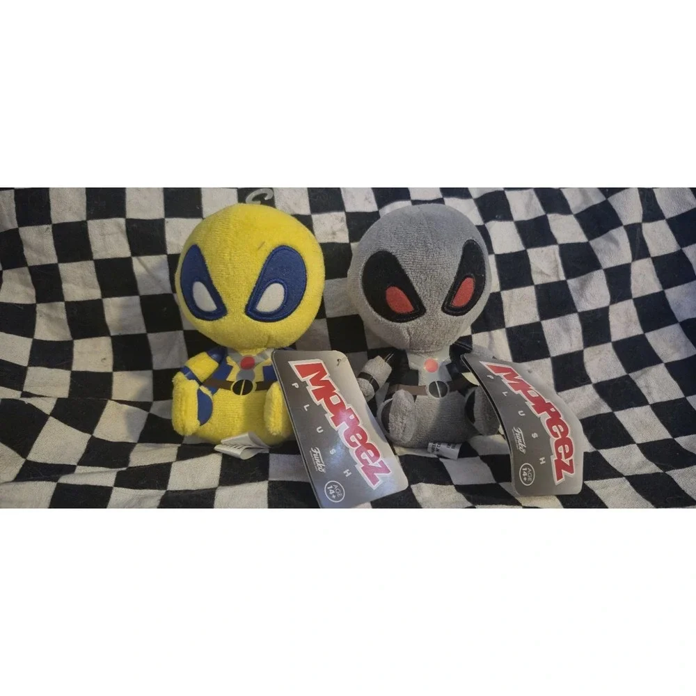 Marvel Mopeez Plush Lot Deadpool & Wolverine Stuffed Toys